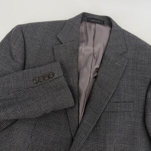 Lauren Ralph Lauren 42L Long Mens Wool Houndstooth Blazer Sport Coat Jacket